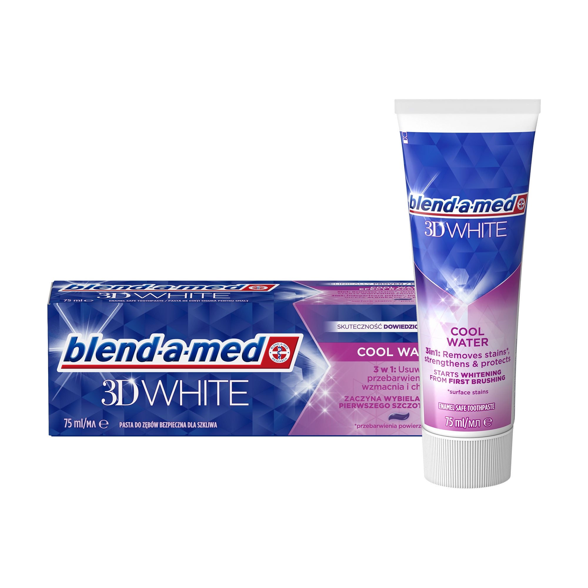 Зубна паста blend-a-med 3D White Прохолодна вода, 75 мл