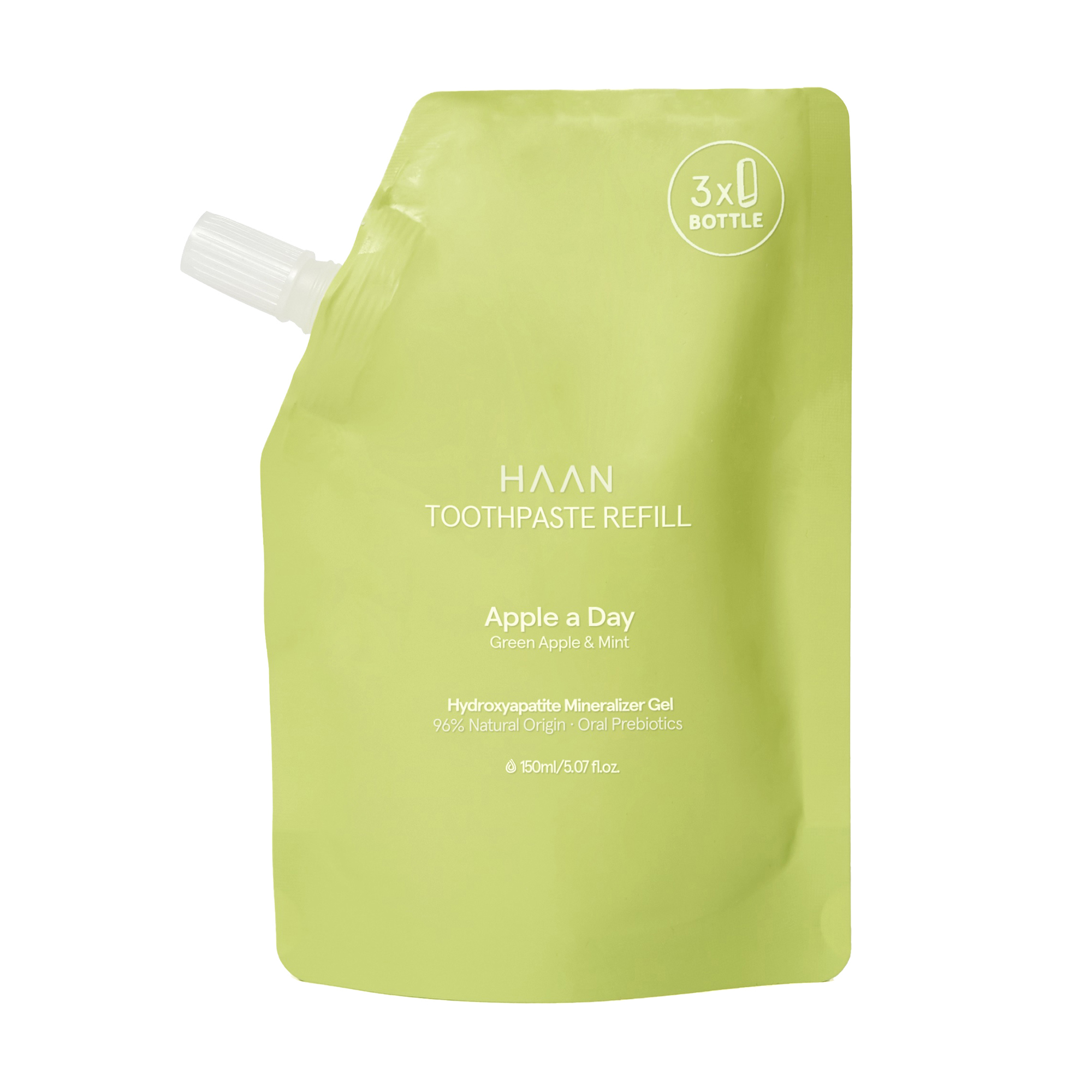 Зубна паста HAAN Apple A Day Green Apple &amp; Mint, 150 мл (запаска)